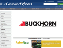 Tablet Screenshot of bulkcontainerexpress.com